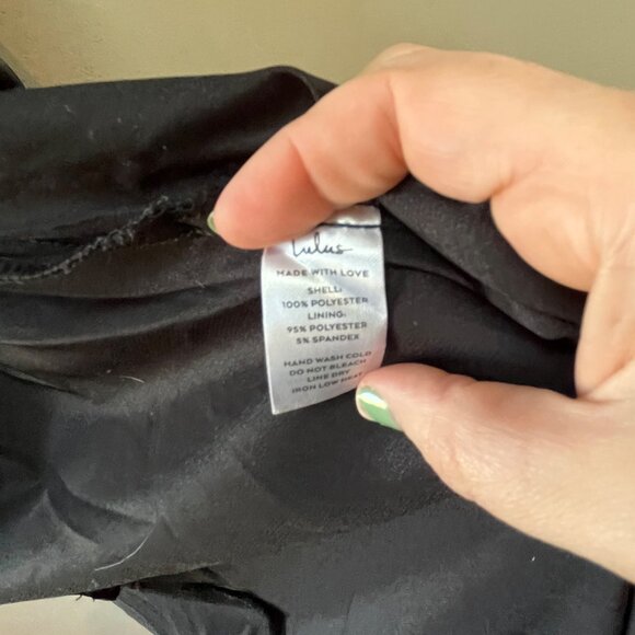 NEW Lulu's I'm All Yours Black Ruffled Maxi‎ Dress- Sz. M - Picture 9 of 10